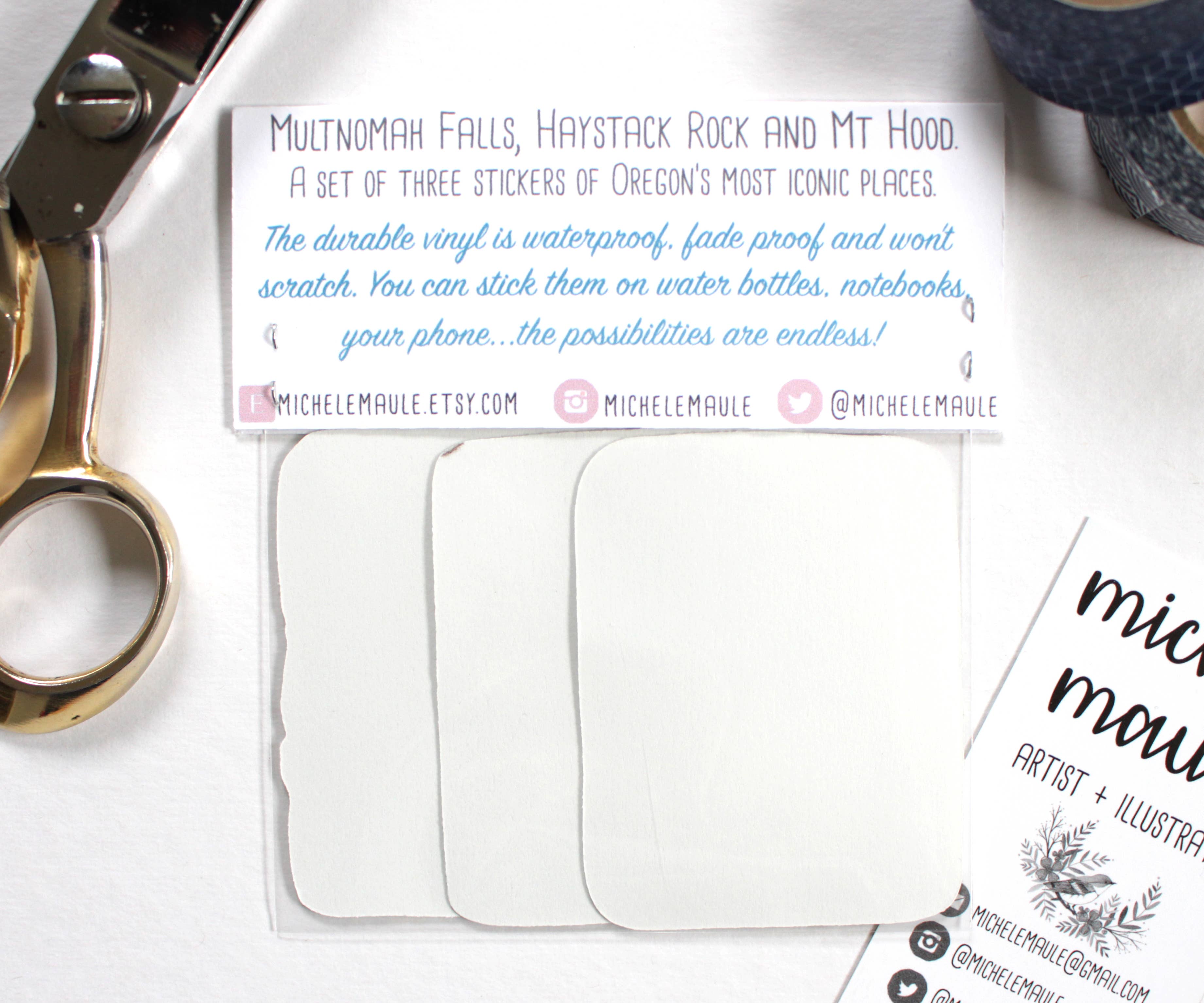 michele maule - Wholesale Sticker - Set of Three Oregon State Vinyl Stickers3