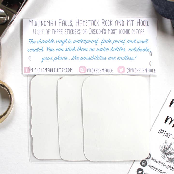 michele maule - Wholesale Sticker - Set of Three Oregon State Vinyl Stickers3