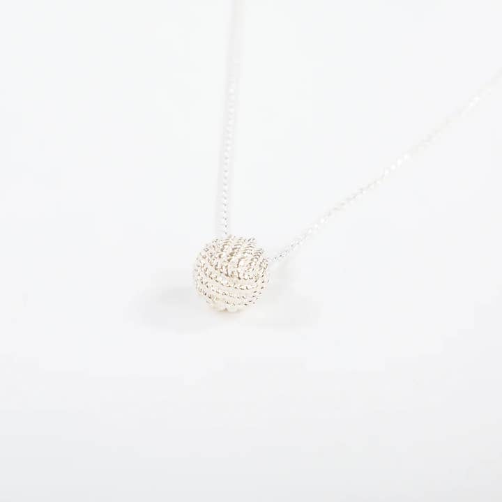 Patsy Kane | Nautical - Wholesale Pendant/Charm Necklace - Monkey Fist Pendant Sterling Silver5