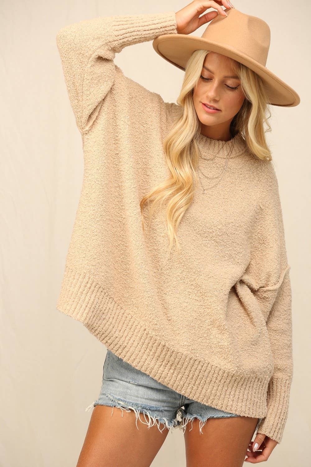 KyeMi - Wholesale Knit Sweater - Women's - A Sweater Featuring Exposed Seam Detailing15
