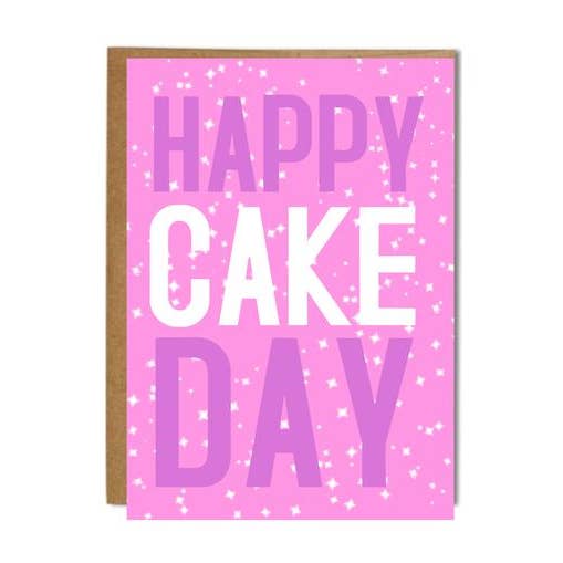 Happy Cake Day Card for wholesale by Carla Sue Greeting Cards
