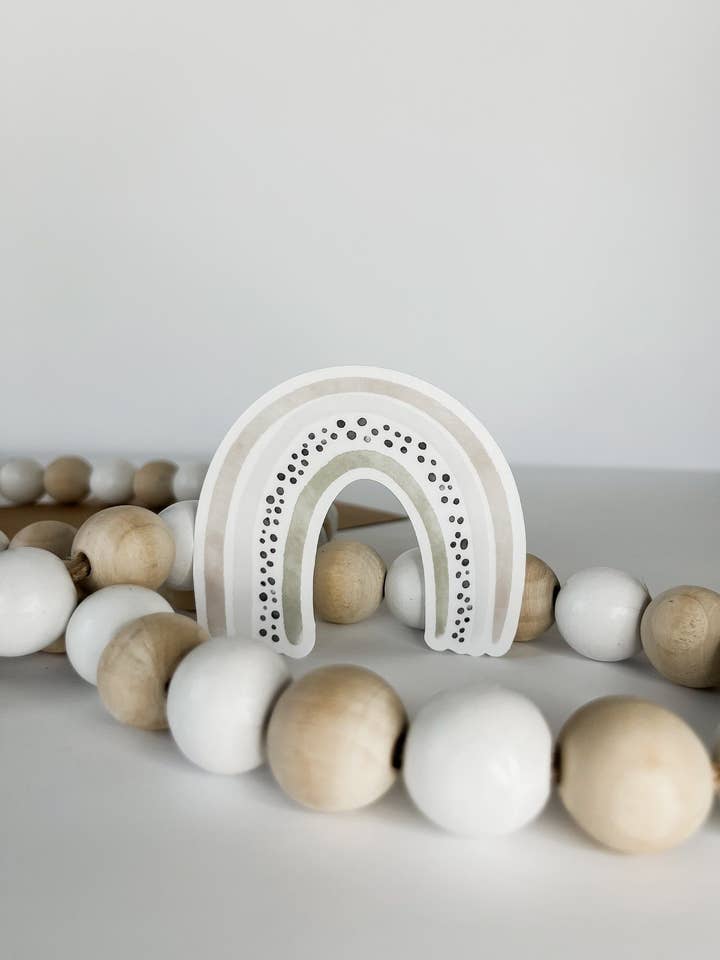 Modern Boho Rainbow Sticker for wholesale by Oliva Roots