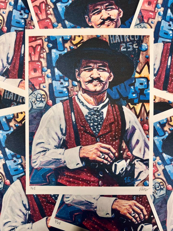 Doc Holliday Art Print for wholesale by Elias Reynolds Art