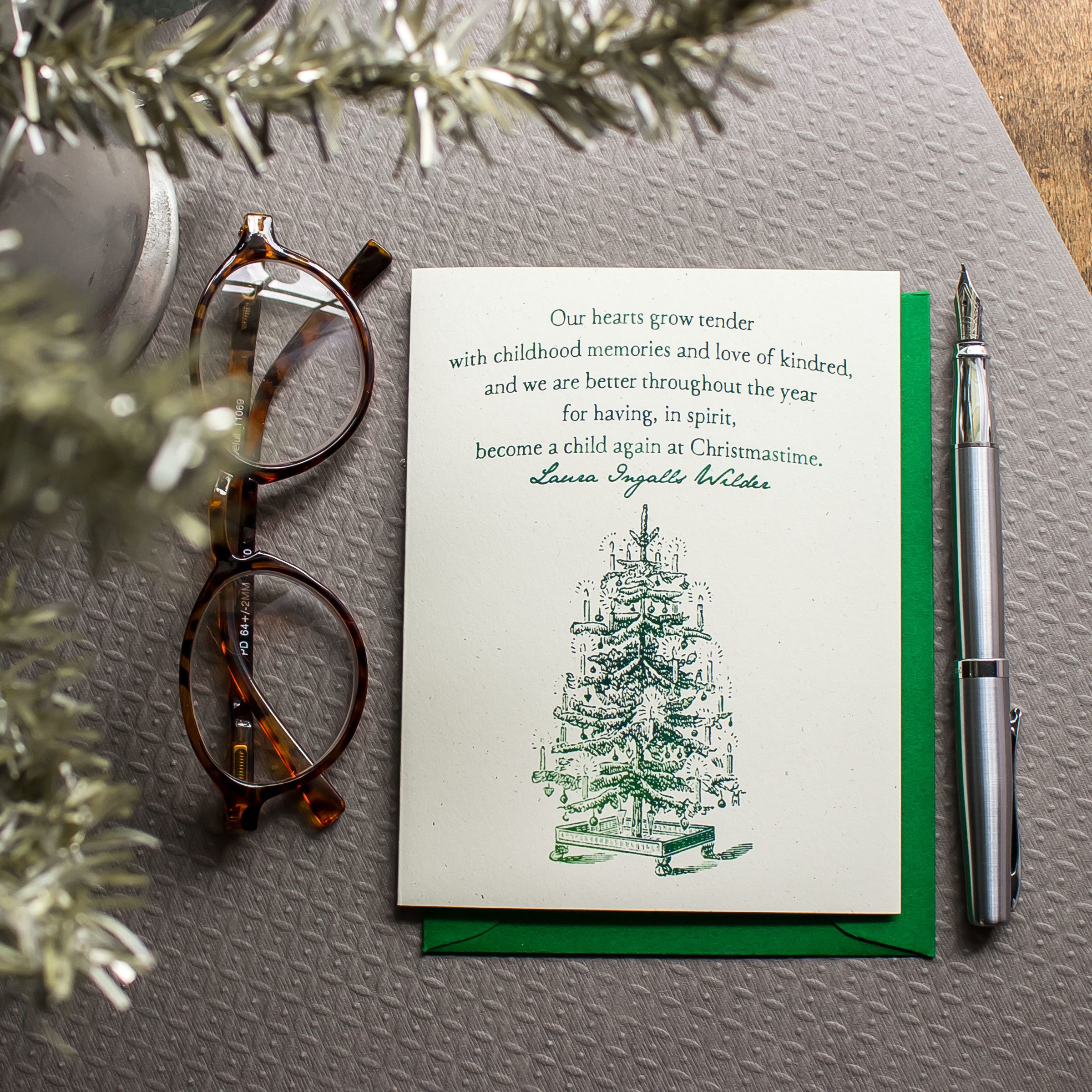 Sunshine and Ravioli - Vente Cartes de Noël - Carte de Noël, citation Laura Ingalls Wilder2