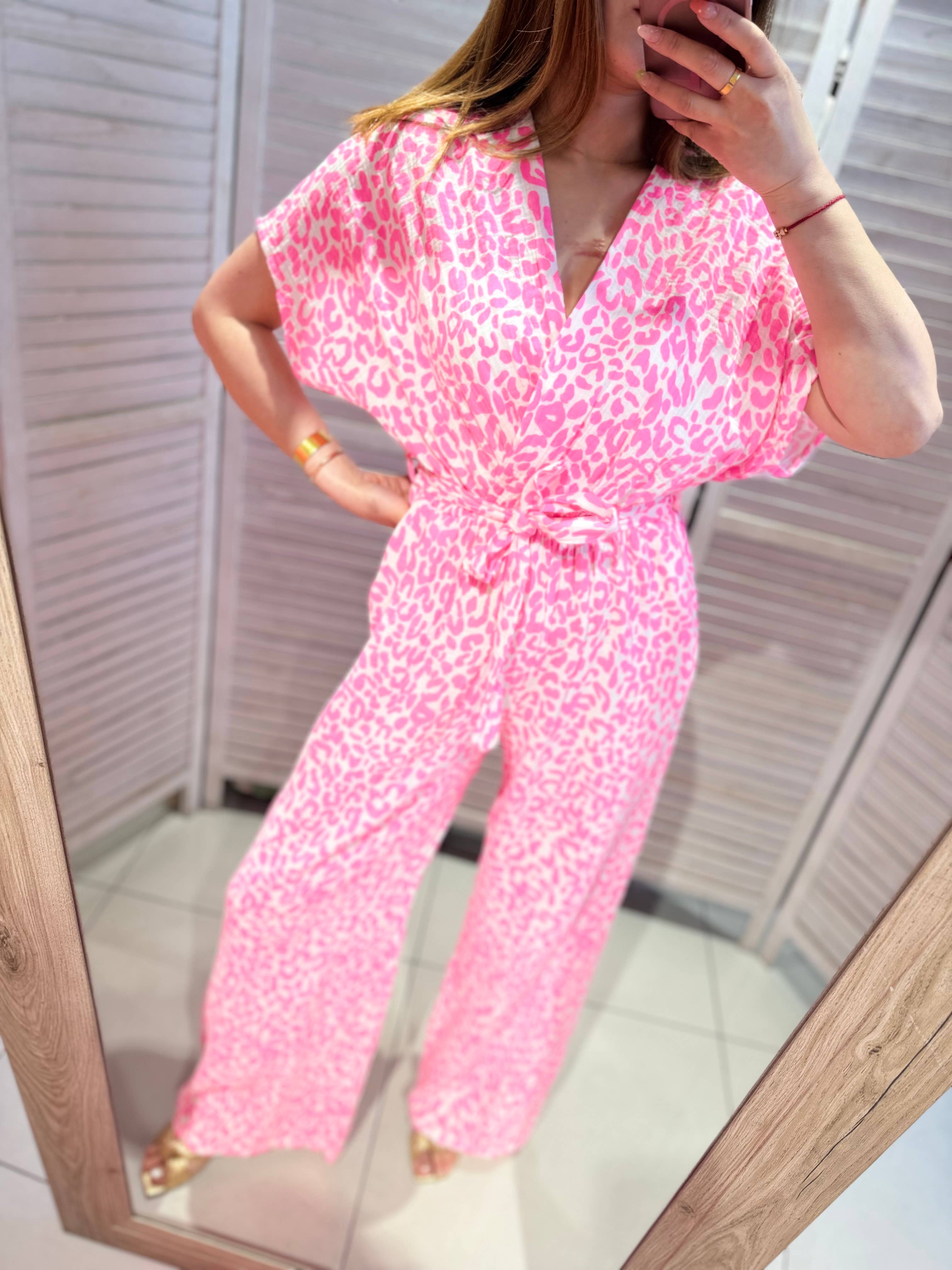 VICTORIA&ISAAC - Venta al por mayor Peto - Mujer - Mono fluido con estampado - A105-10