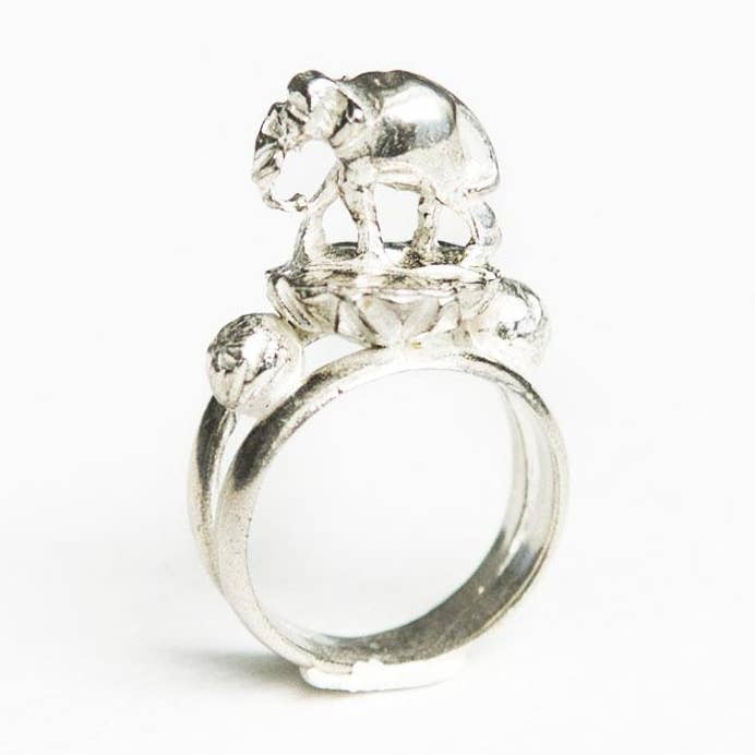 Lilly Elefante Anello Argento per la vendita all'ingrosso da parte di OZMA autonomy