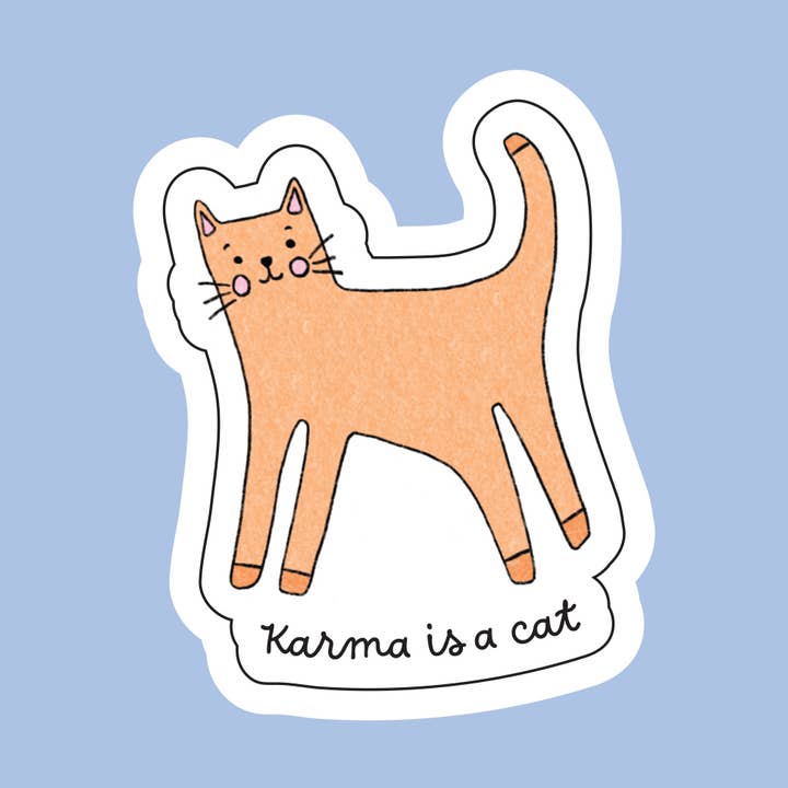 Swiftie Sticker - Karma Is A Cat - TTPD Taylor Swift, Cute and other Purchase Wholesale karma is a cat. Free Returns & Net 60 Terms on Faire trending on Faire.
