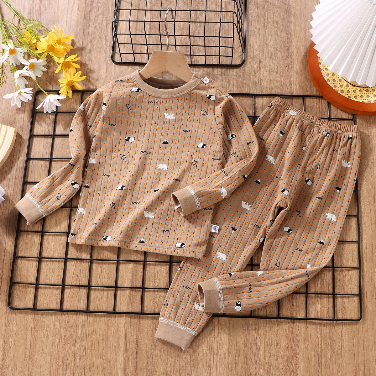 PatPat - Vente Ensemble haut et pantalon – bébé - Ensembles en coton pour bébé/tout-petit/enfant à imprimé animal (sans étiquettes PatPat)4