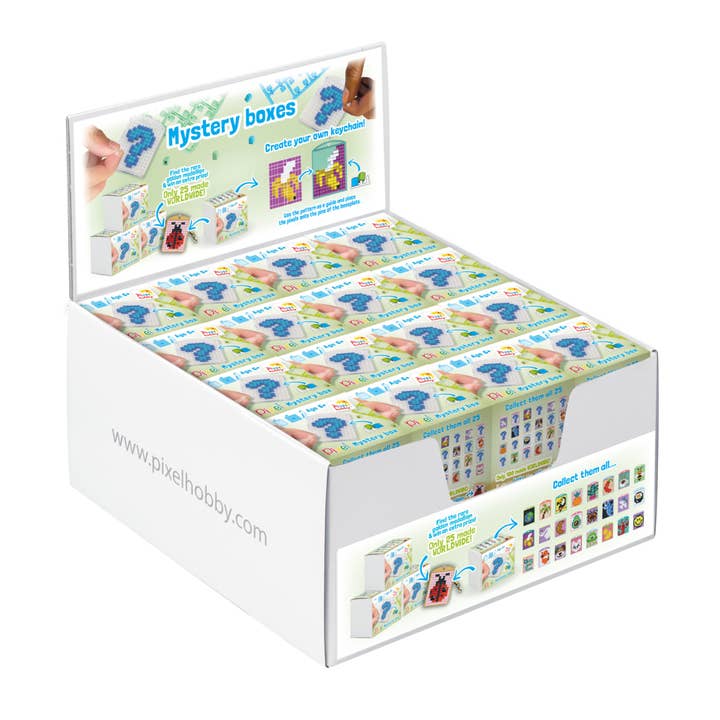 Pixelhobby Mystery Boxes Display (32 stk.) for engroshandel hos Pixelhobby