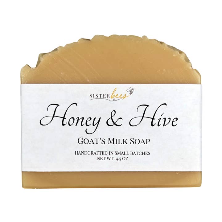 Honey & Hive Goat's Milk Soap for wholesale by Sister Bees LLC