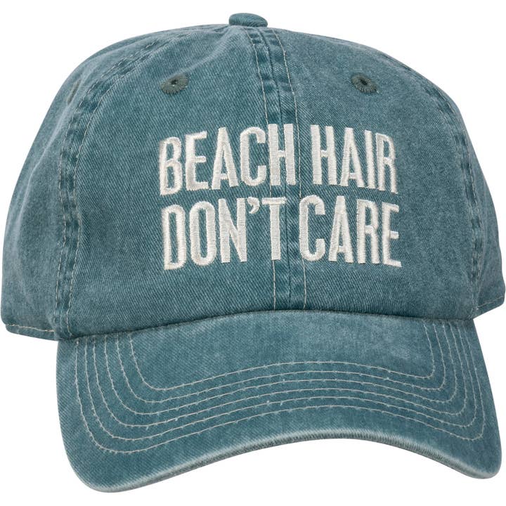 Beach Hair Don't Care Baseball Cap for wholesale by Primitives by Kathy