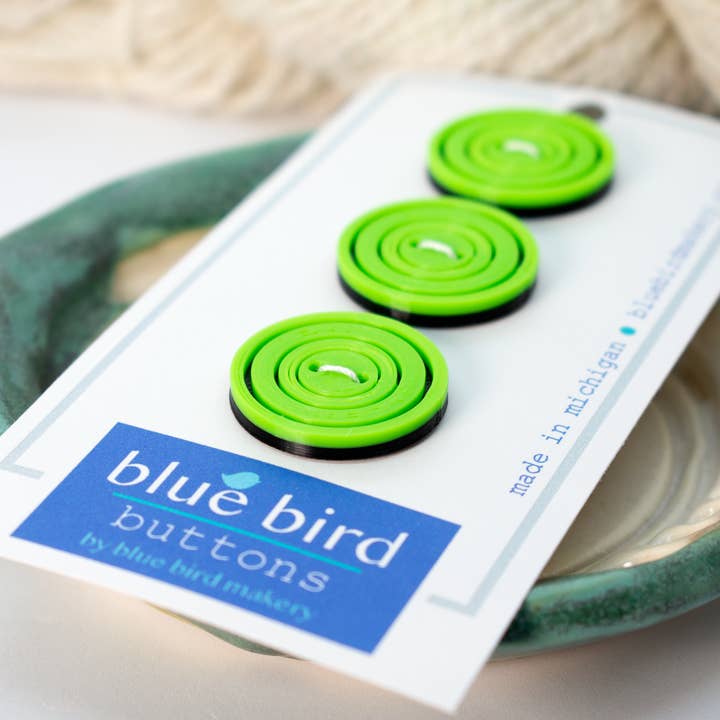 Blue Bird Makery - Wholesale Sewing Button/Snap - 25mm Circles Buttons5