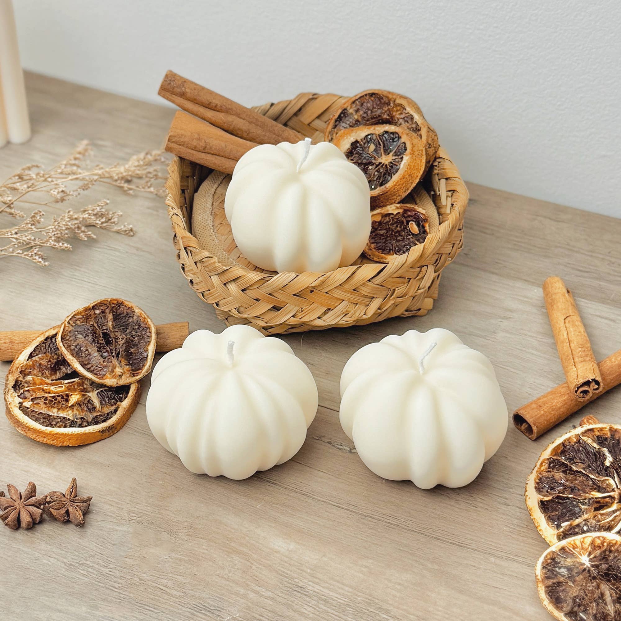 Eli and Things - Wholesale Novelty Candle - White Pumpkin Candle - White Halloween Decoration7