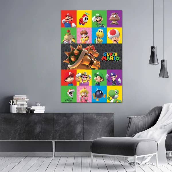 Close Up GmbH - Wholesale Poster - Nintendo Super Mario Poster Characters 61 cm x 91.5 cm3