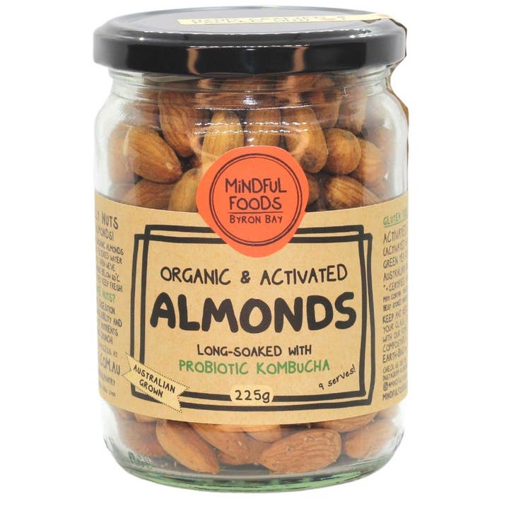 Mindful Foods - Wholesale Nuts - Almonds - Organic & Activated - 225g Jar