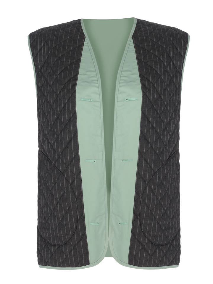 Jolie Reversible Vest for wholesale by WHAT IF