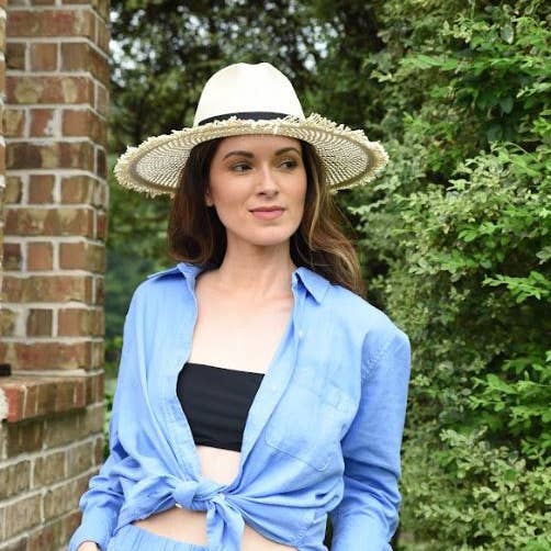 Toyo Straw Sun Hat with Vented Brim - Style Willow for wholesale by American Hat Makers