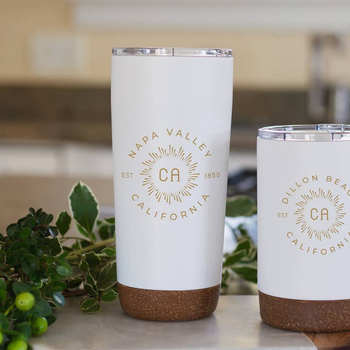 Custom BURST COLLECTION 20 Oz. Corky Tumbler for wholesale by Mercantile 12
