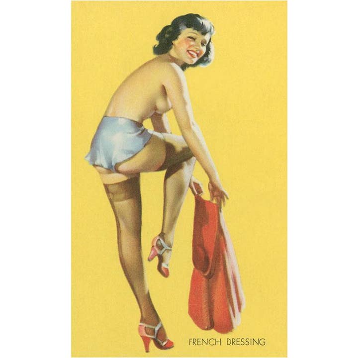 Postcard GY-104 French Dressing, Pinup for wholesale by Found Image Press
