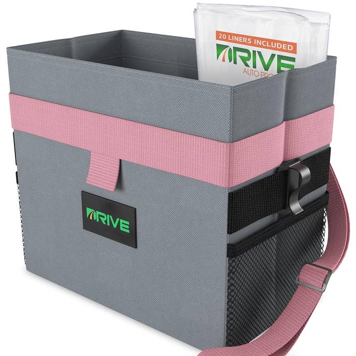 Above Edge - Wholesale Automotive Cleaning Products - Car Trash Can - Leakproof, Hanging Garbage Bin with 20 Trash