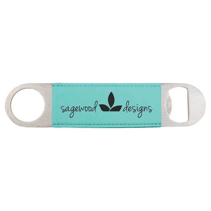 Bottle Opener/Bar Key Leatherette 1 1/2" X 7" for wholesale by Laser Leatherette