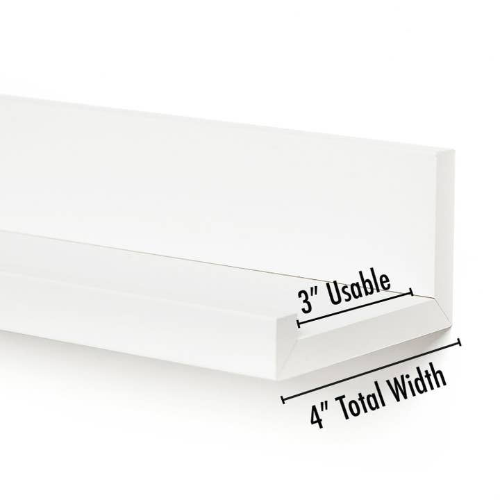 White Americanflat Floating Shelf Wall Display for wholesale on Faire3