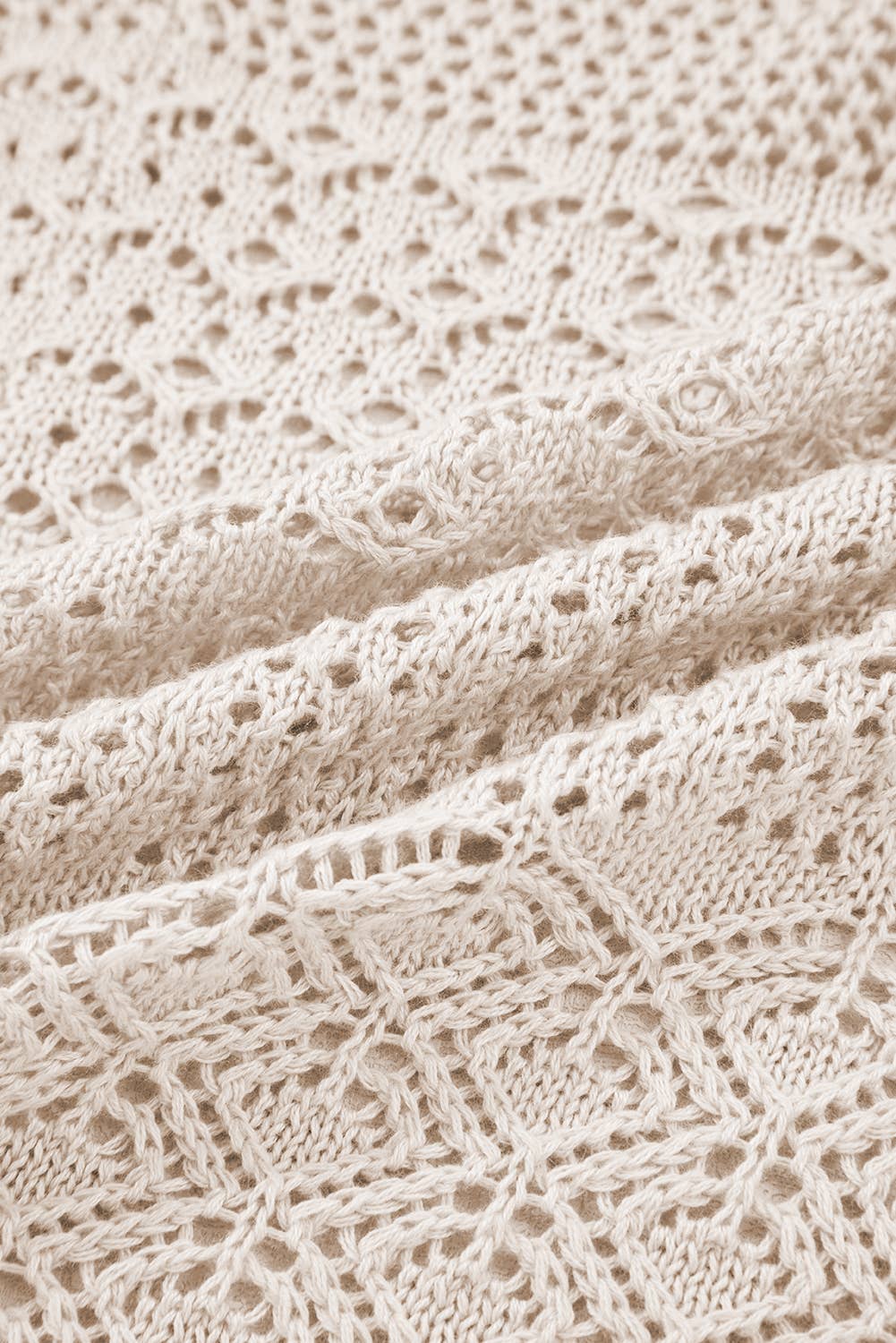 Aapparella - Wholesale Cardigan - Women's - Hollow-Out Knit Open Front Cardigan | S-XL4