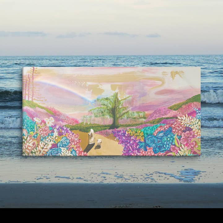 Impression sur toile 10"x20" de Jésus-Christ pour la vente par Of Light & Sea