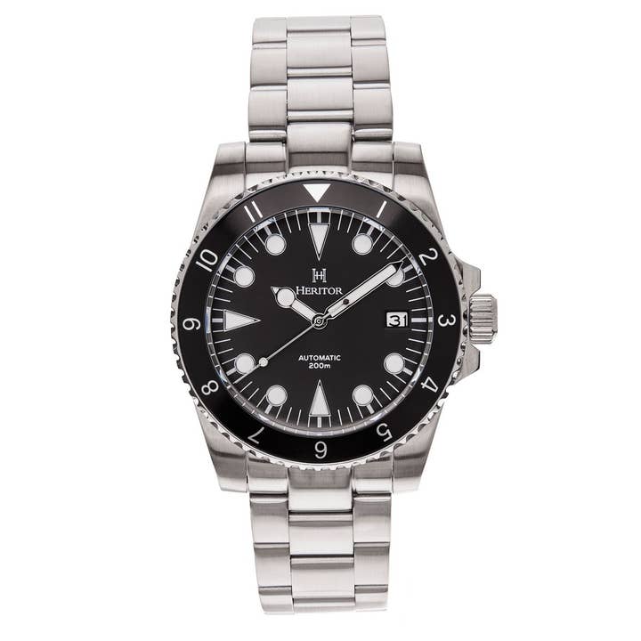 Heritor Automatic - Wholesale Wrist Watch - Men's - Heritor Automatic Luciano Bracelet Diver Watch with Date