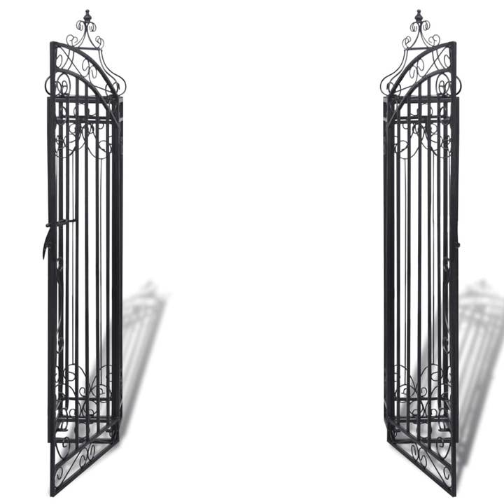 Greenwestons - Wholesale Outdoor Ornament/Decor - Green's Ornamental Garden Gate Wrought Iron 4'x8"x4' 5"2
