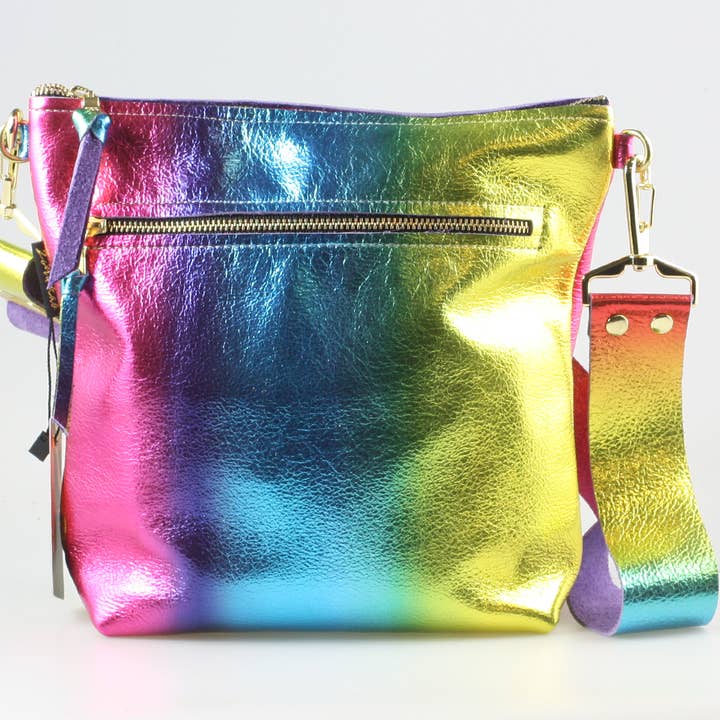 Zina Kao Exclusives - Wholesale Crossbody Bag - Women's - The Metallic Lakeshore Crossbody Bag - 3 sizes!23