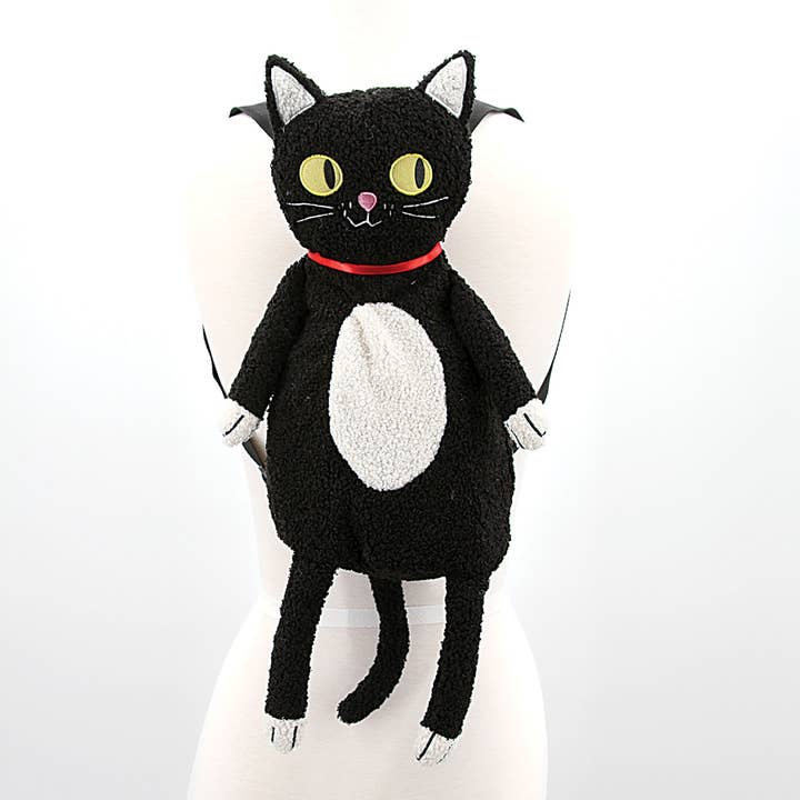 COMECO INC - Wholesale Backpack - Women's - Furry Black Cat Backpack