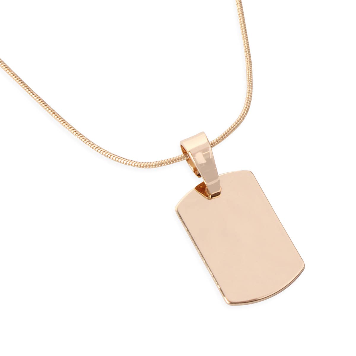 MYS Wholesale Inc - Wholesale Pendant/Charm Necklace - Blank Dog Tag With Layered Chain Necklace3