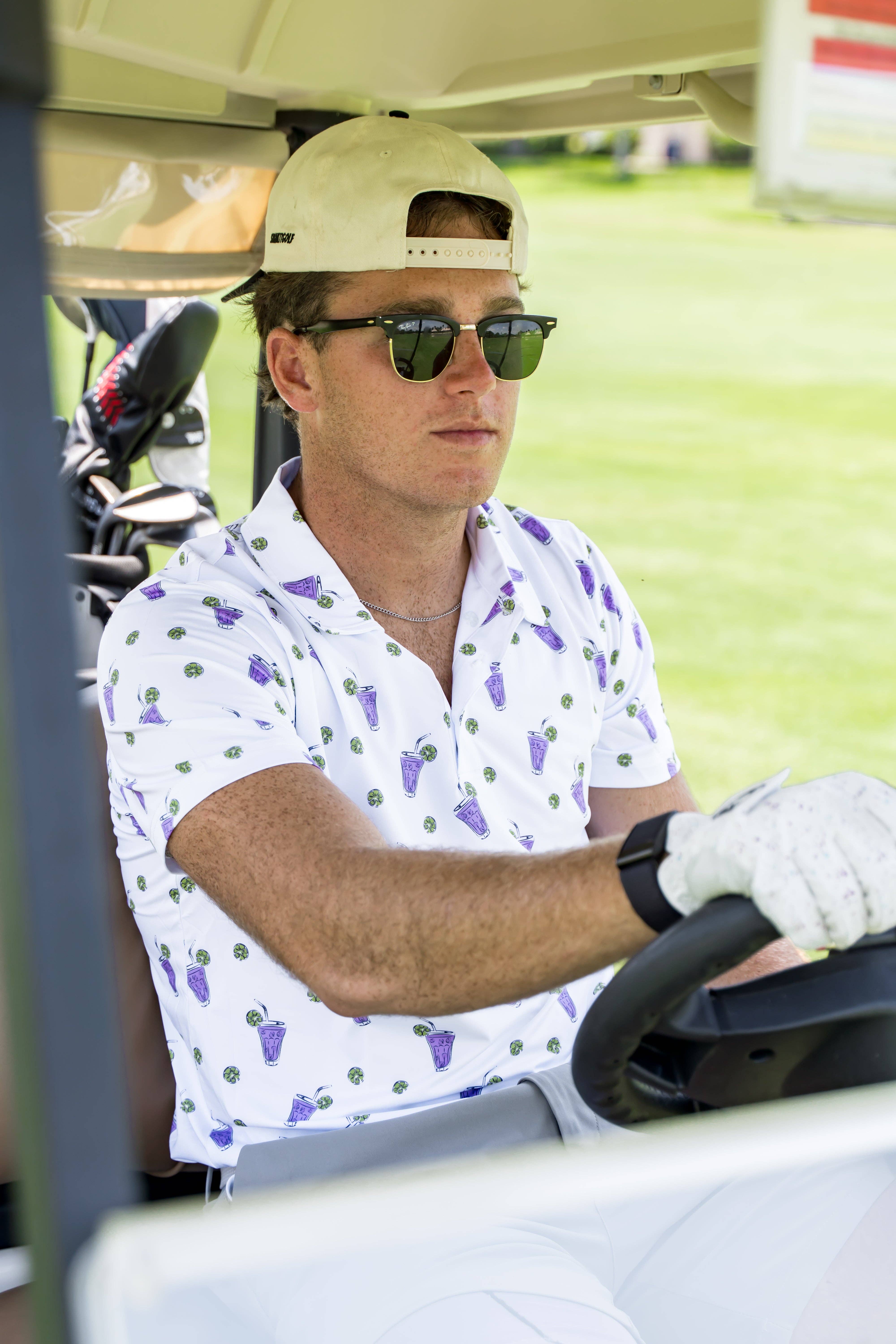 Shank It Golf – wholesale Polo – Men’s – Purple Drank Polo4