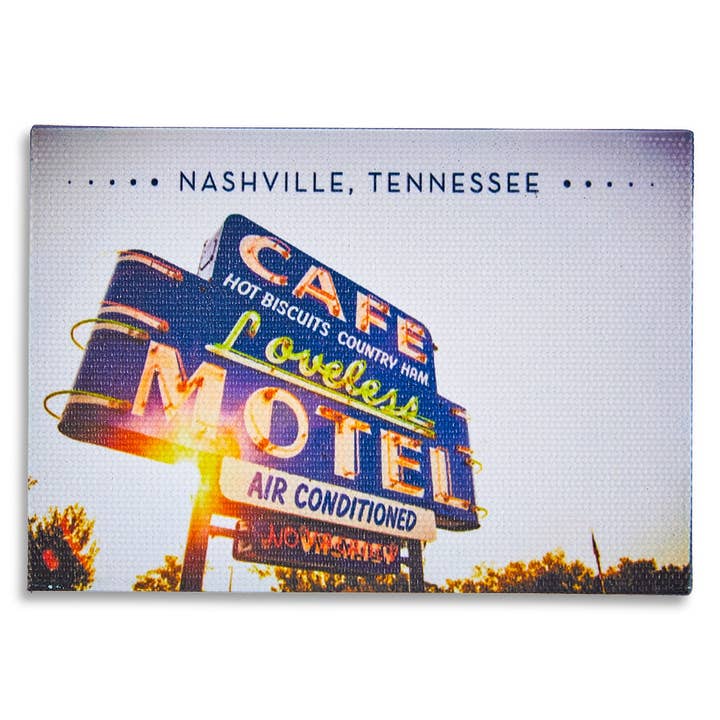 Motel Sign Canvas Magnet for wholesale by The Loveless Cafe