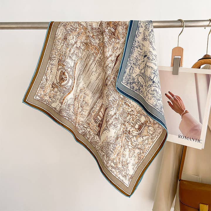 Marayn - Wholesale Scarf - Women's - Luxury Silk Wool Scarf Chic Style 202543