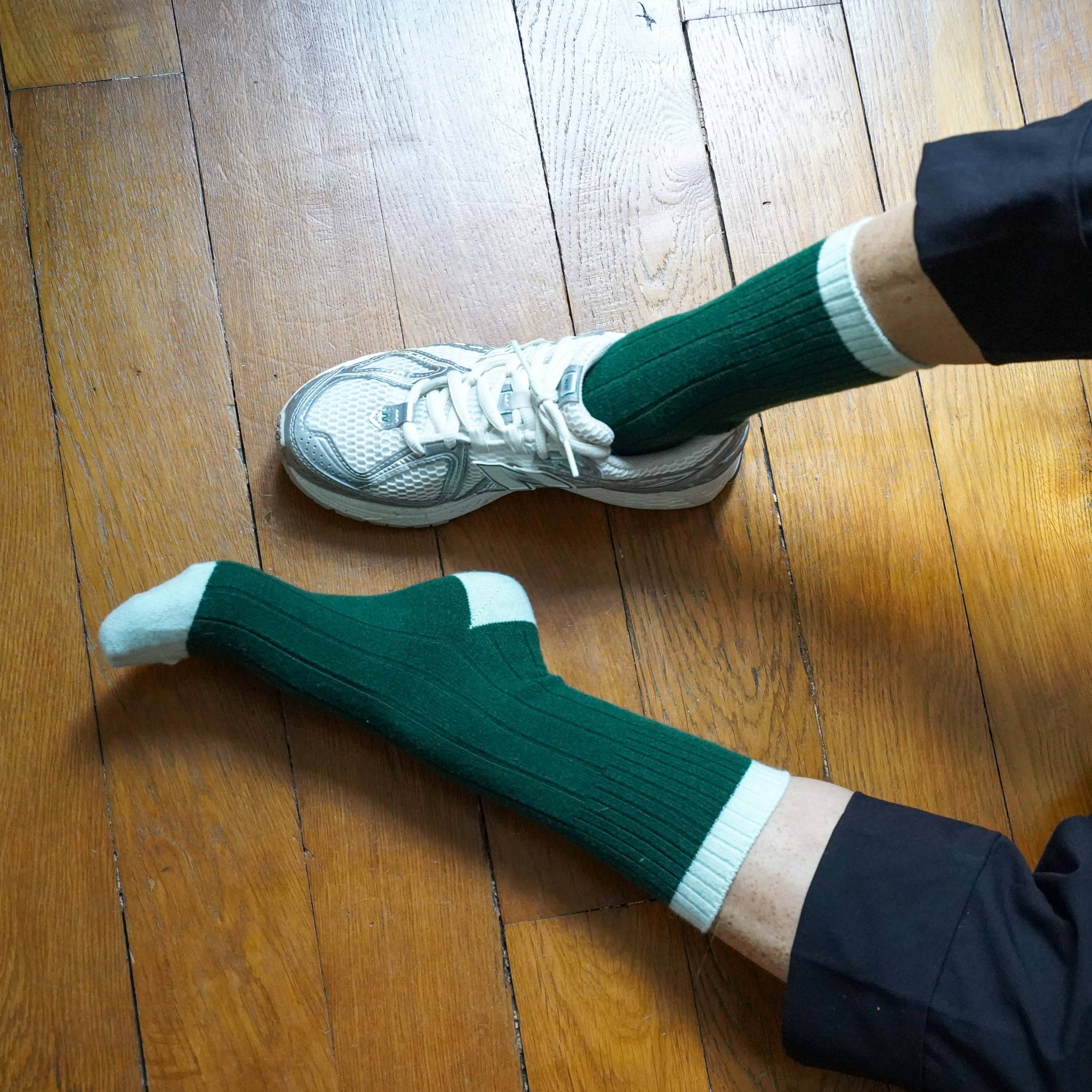 KLUE - Wholesale Socks - Women's - KLUE merino wool banded socks | Green1