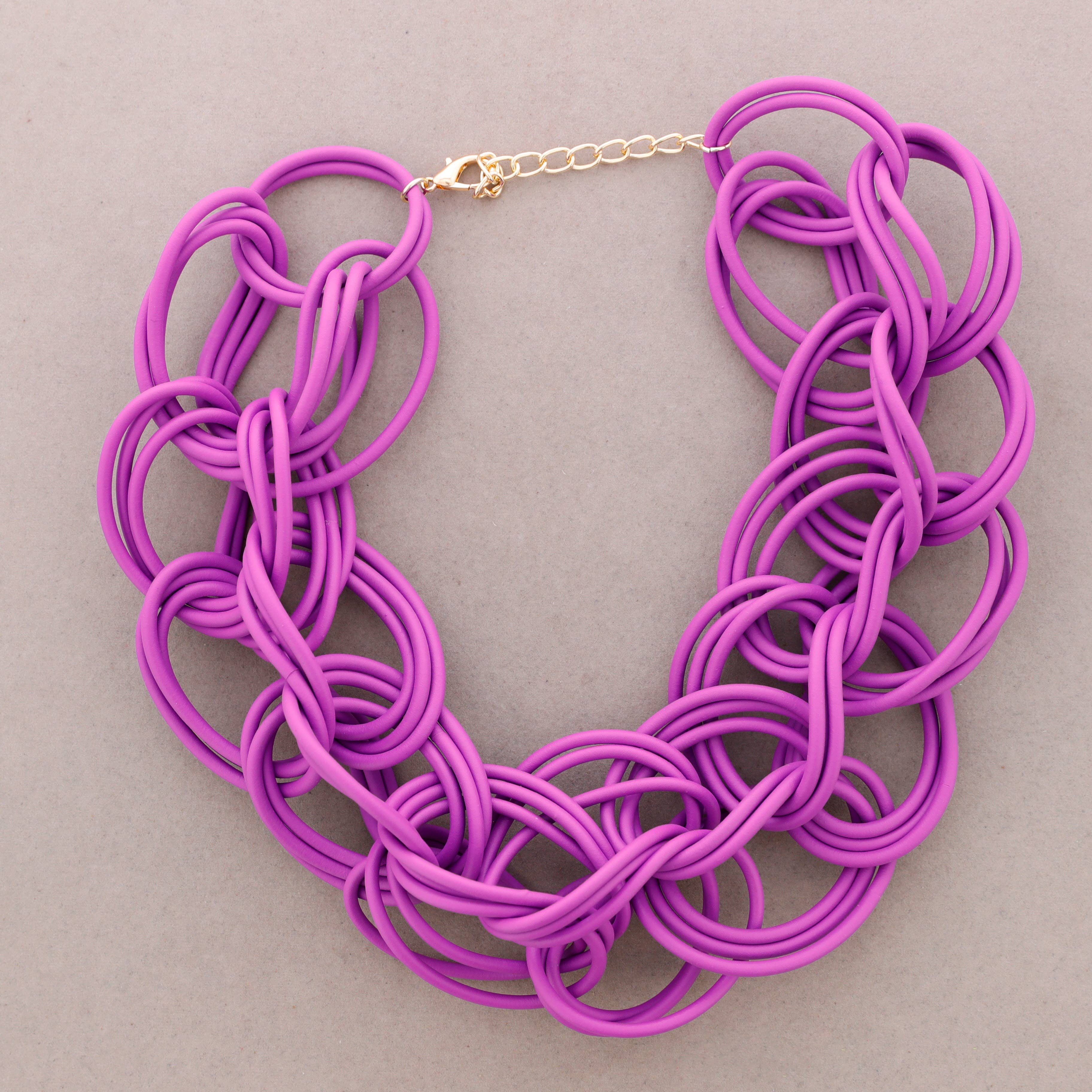 Sonata - Wholesale Snap Jewelry - Rubber Link Choker7