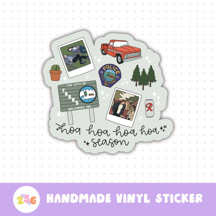 Hoa Hoa Hoa Season Sticker for wholesale by 256 Craft Co