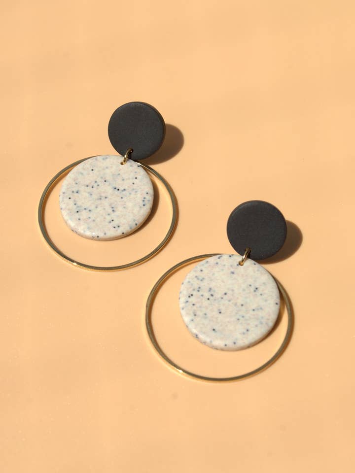 Santorini Boho Ohrringe | Handgefertigt & 24K vergoldet for wholesale by Santøclay Handmade