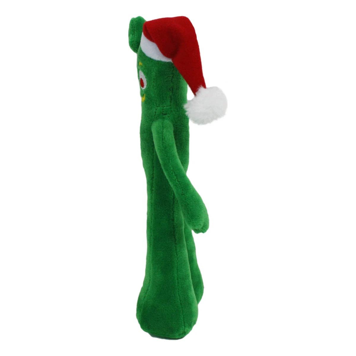 Playful Tail - Wholesale Pet Plush Toy - Dog - Multipet Holiday Gumby With Santa Hat Plush Dog Toy 9"2