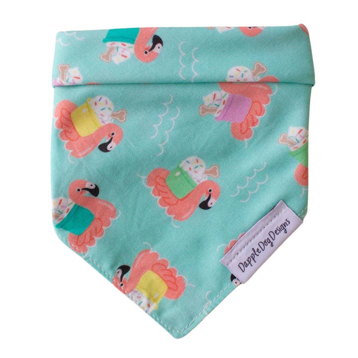 Floating Pup Cups Bandana - Summer Dog Bandana for wholesale by Dapple Dog Designs