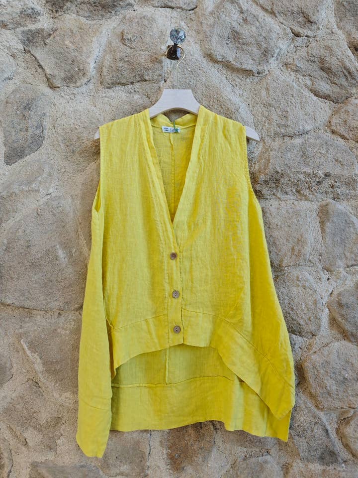 Linen & More - Wholesale Blouse – Women’s - REF 83679 SLEEVELESS BLOUSE 100% LINEN6