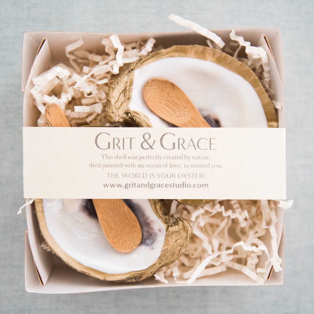 Grit and Grace Studio - Wholesale Salt & Pepper Shaker Set - Shell Salt and Pepper Cellars4