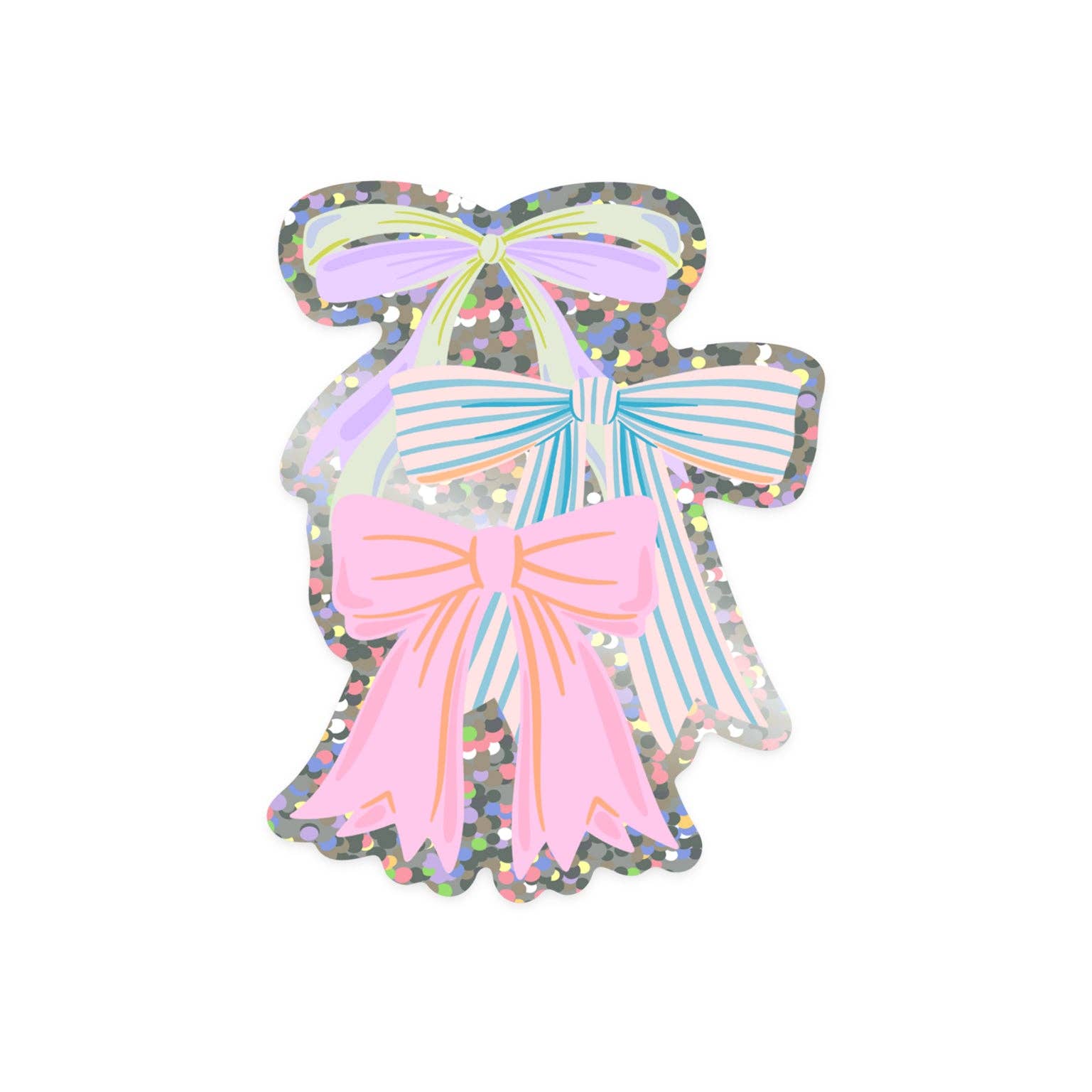 KANDS.CO - Wholesale Sticker - Bows Glitter Sticker