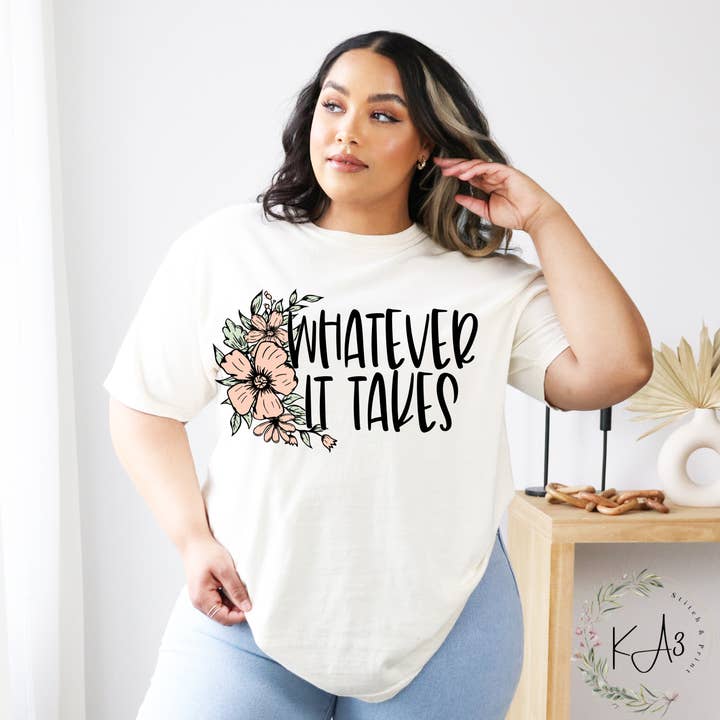 KA3 Stitch & Print - Wholesale Screen Printed T-Shirt - Women's - Whatever it Takes1