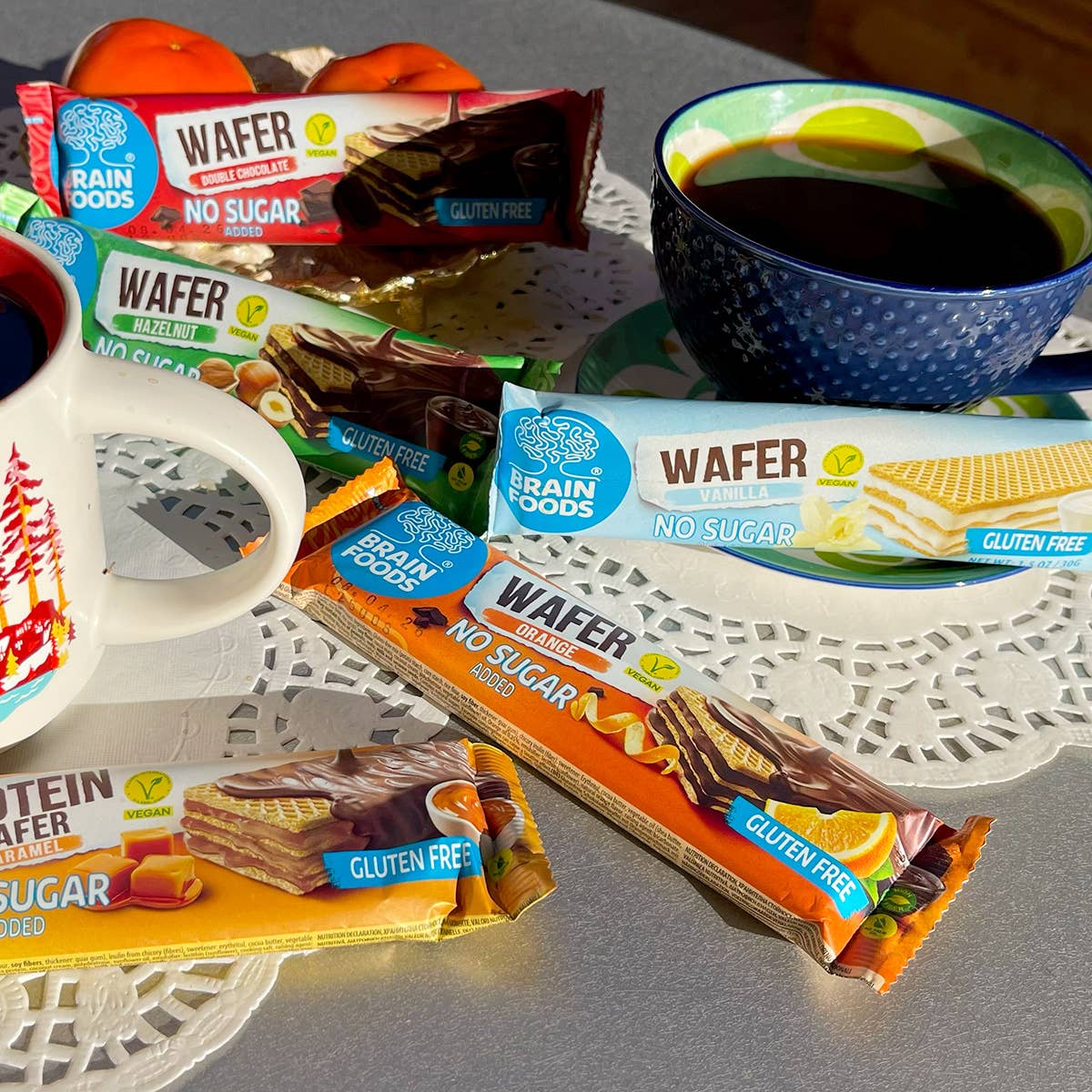 Wilton Mettler LLC - Wholesale Snack Bar - BRAIN FOODS Gluten Free Vegan Wafers (Orange & Chocolate)7