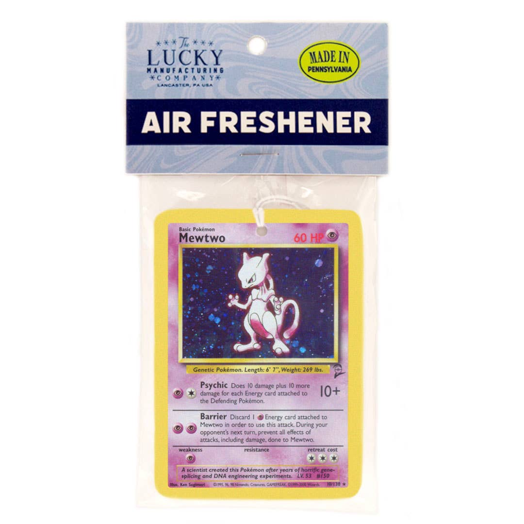 Lucky Mfg. Co. - Wholesale Car Freshener - Unisex - Mewtwo Pokemon Card Air Freshener2