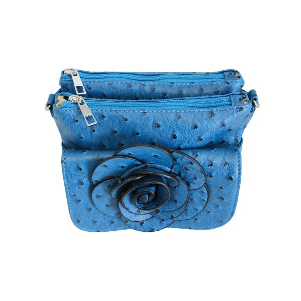 22 Tote - Wholesale Crossbody Bag - Women's - Floral Ostrich Crossbody Bag19