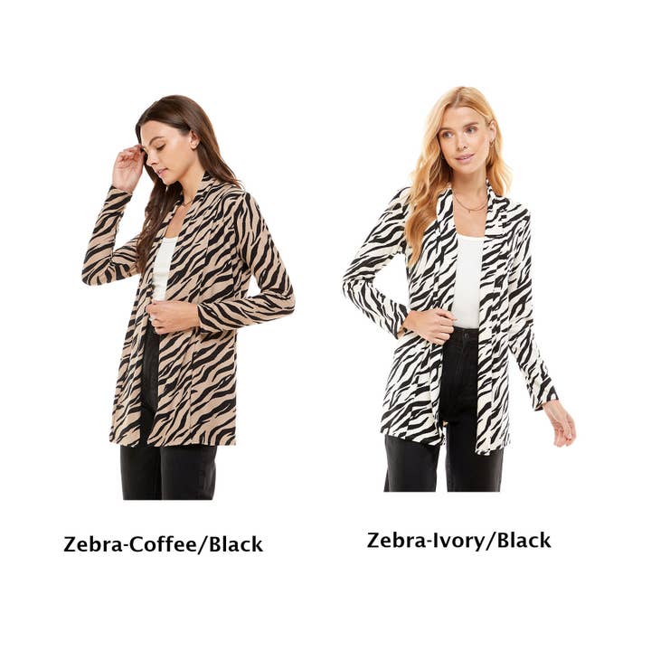 Follow Me Apparel - Wholesale Cardigan - Women's - Lightweight Open Front Long Sleeve Camouflage Cardigan